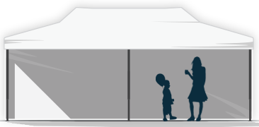 Partyzelte mit Scherensystem 6x3 Partyzelte mit Scherensystem 6x3